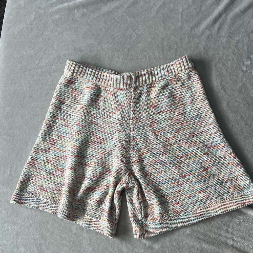 Multicolor Knit Women's Shorts